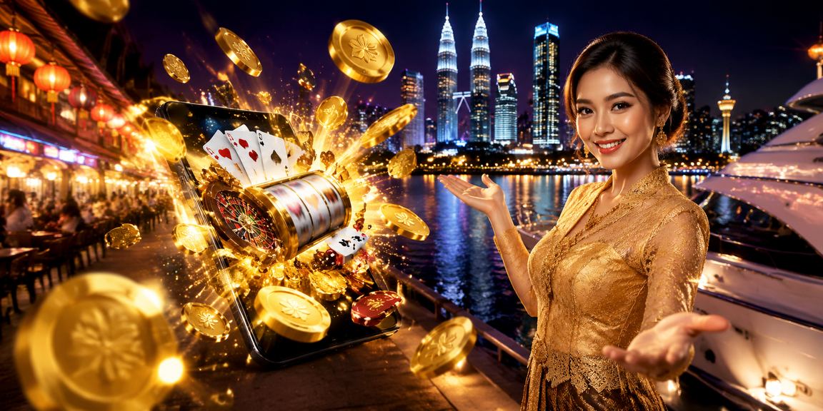 Pengguna wanita bertudung menggunakan aplikasi kasino mr1 di Kuala Lumpur dengan mudah dari telefon pintar